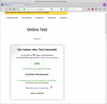 Muster Online-Test mit Zertifikaten